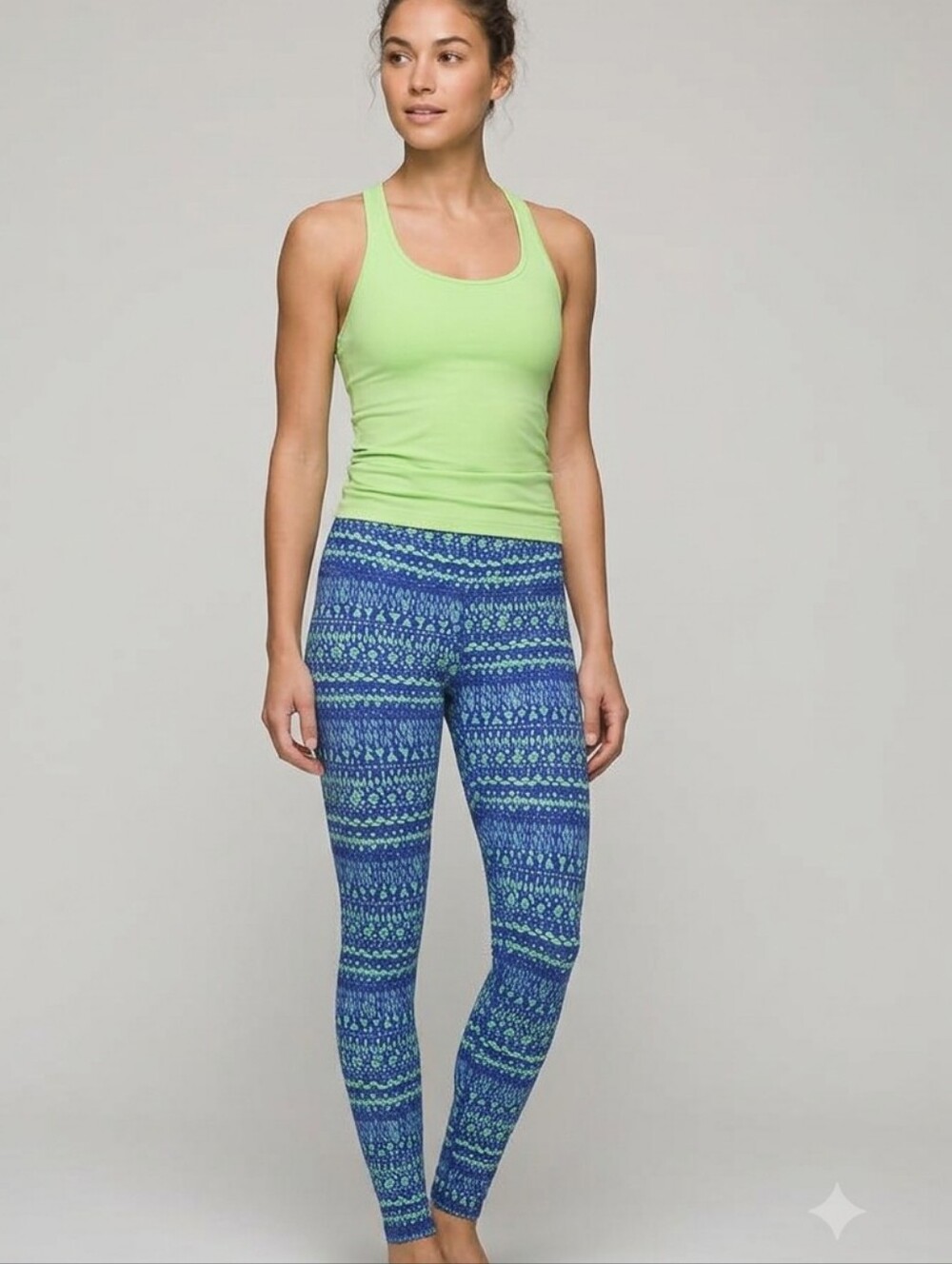 aerie Blue and Teal Printed High-Rise Leggings